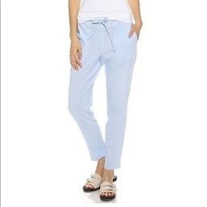 Theory Altrino Sail Blue Linen Blend Pant